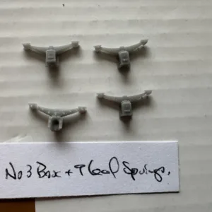 CRA07 - Furness Railway No 2 axlebox + 9 leaf spring + buffer guides. 4mm scale