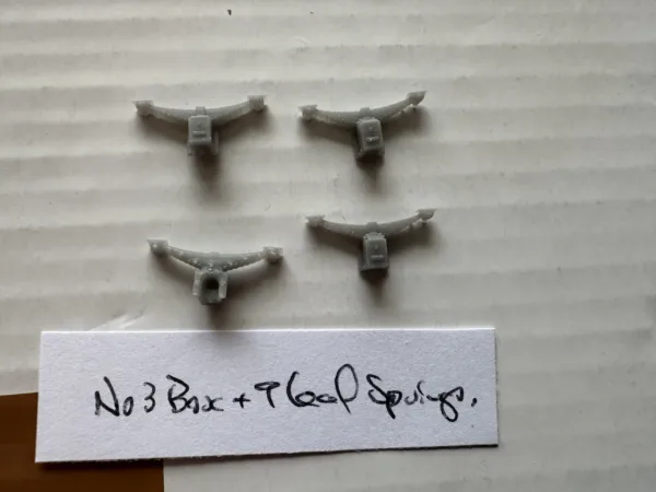 CRA07 - Furness Railway No 2 axlebox + 9 leaf spring + buffer guides. 4mm scale