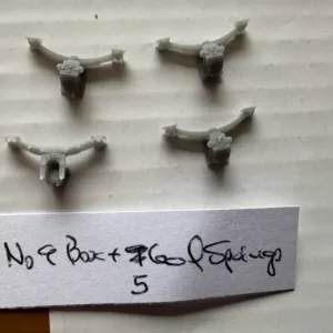 CRA09 - Furness Railway No 9 oil axlebox + 5 leaf spring + buffer guides 4mm scale